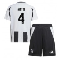 Dres Juventus Federico Gatti #4 Domáci pre deti 2024-25 Krátky Rukáv (+ trenírky)